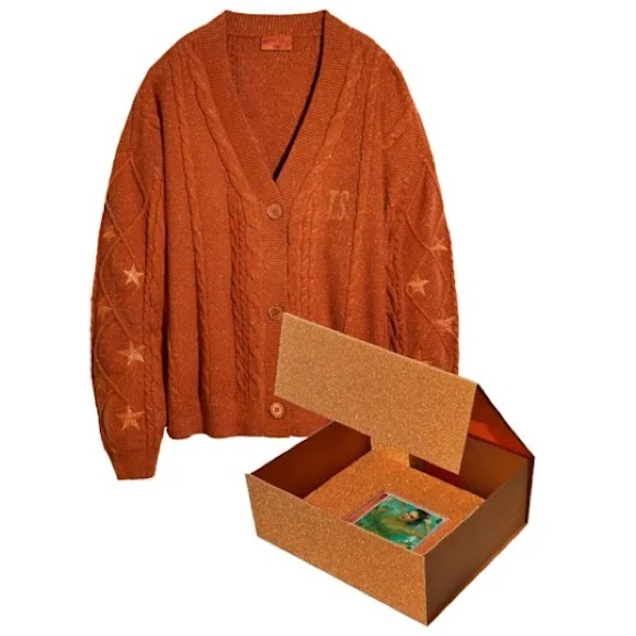Taylor Swift Sweaters - Taylor Swift’s “The Life of a Showgirl” Orange Cardigan Box Set MD/LG